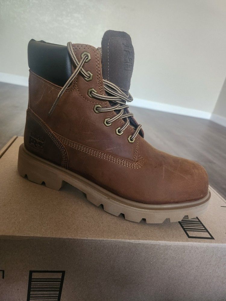 TIMBERLAND WORK BOOTS SIZE 8 (brown)