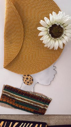 Woman with Hat Canvas Wall Art