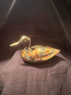 Mid-Century Brass Duck Figurine