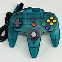 Nintendo N64 Clear Ice Blue Controller OEM Original Authentic NUS-005