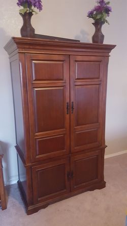 Wood TV Armoire