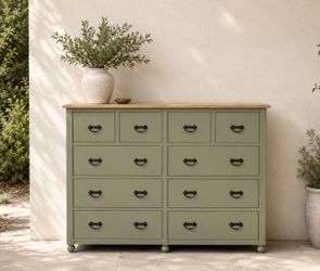 Sage Green Farmhouse Dresser - 60” Wide