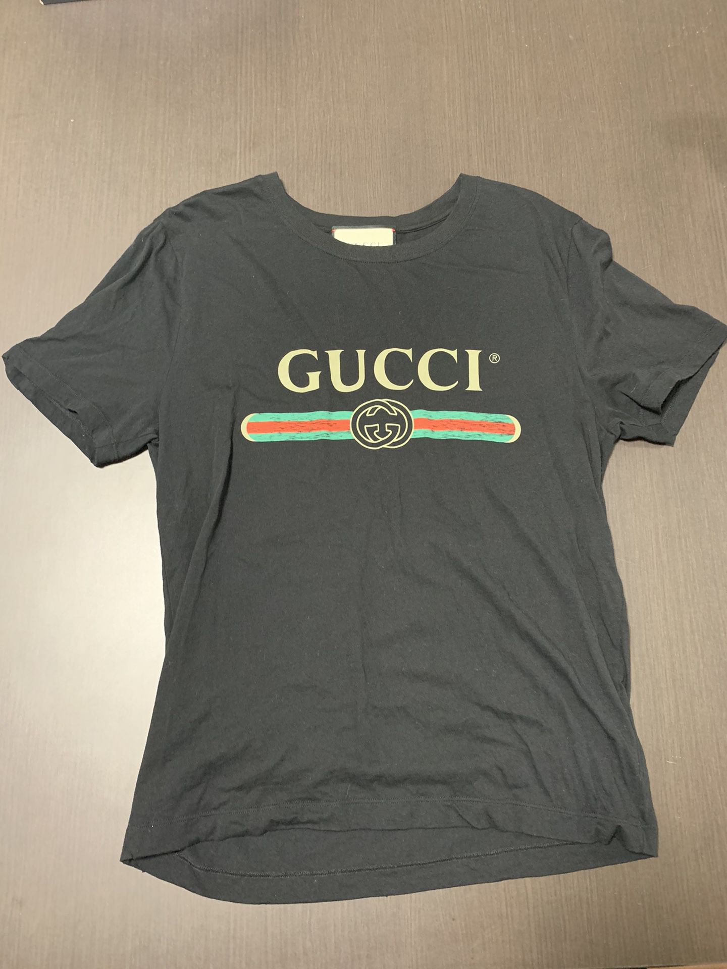 Gucci Oversized washed T-shirt with Gucci Logo