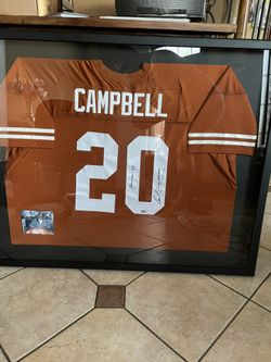 Earl Campbell Signed Jersey