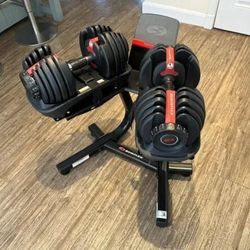 Bowflex Dumbbells With Stand And Media Rack