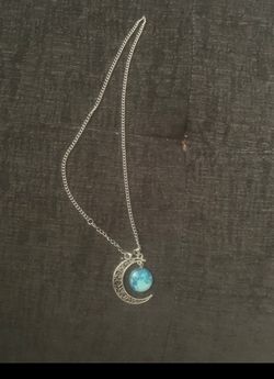 Moon & Blue Moon Pendant Necklace
