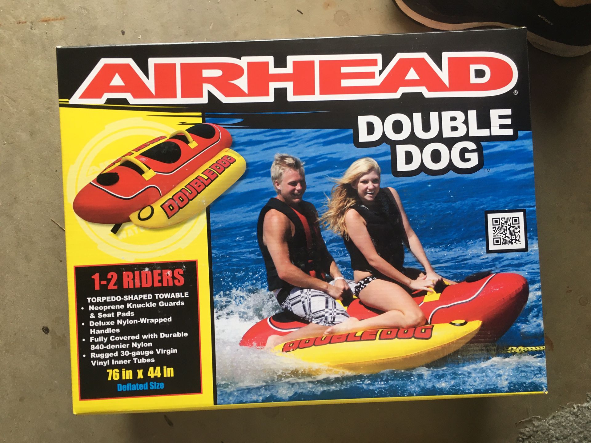 Airhead double dog 2 seater boat tube.