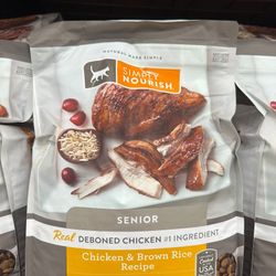 Simply Nourish Senior Chicken & Brown Rice Recipe Cat Food 7LB Bag