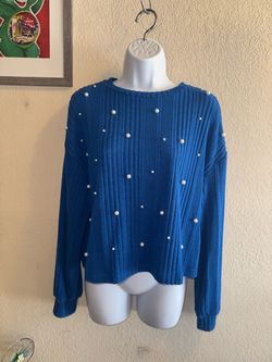 SHEIN Blouse with pearls