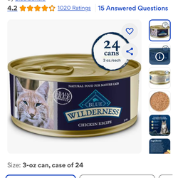 Wilderness chkn recipe cat food 10 pk