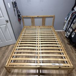 IKEA FULL/DOUBLE BED FRAME WOOD COLOR (Discontinued) SAN BERNARDINO CA! 