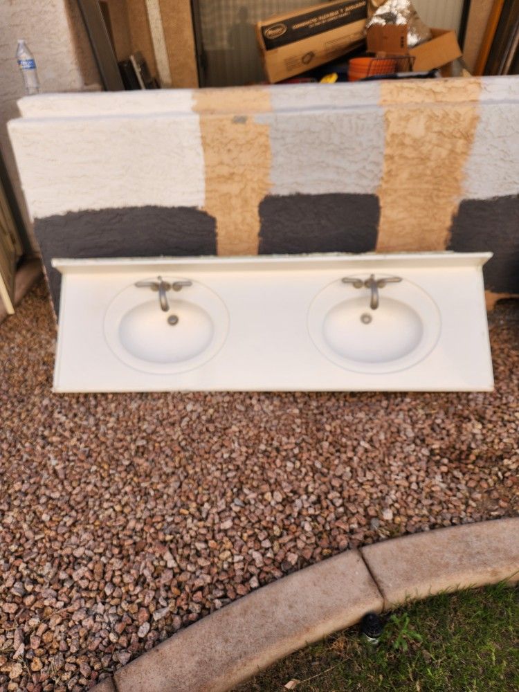 Free Two Double Sink Vanity Tops