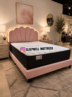 NEW FULL BED FRAME WITH MATTRESS