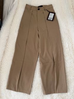 Cocobella women’s Beige High Waisted wide leg Pants