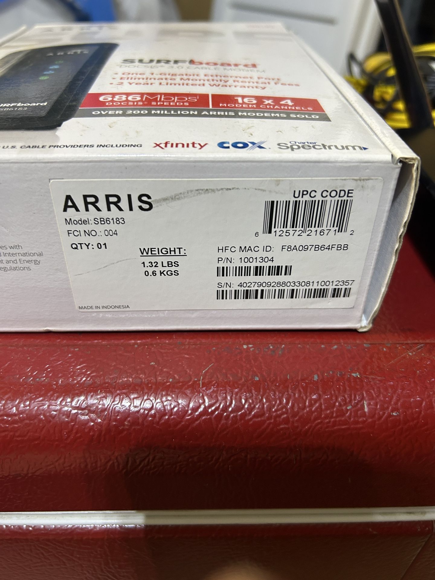 Arias Modem SB6183 And TP-Link Router