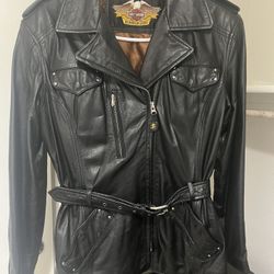 Women’s Genuine Leather Harley Davison Coat