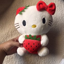 Brand New Hello Kitty Strawberry Plush Toy 