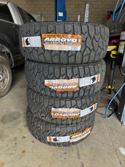 35x12.50r17 Arroyo RT 4 New Tires Installed and balanced included