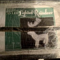 led 3d lighted ReinDeer fortunoff ( 2 deers )
