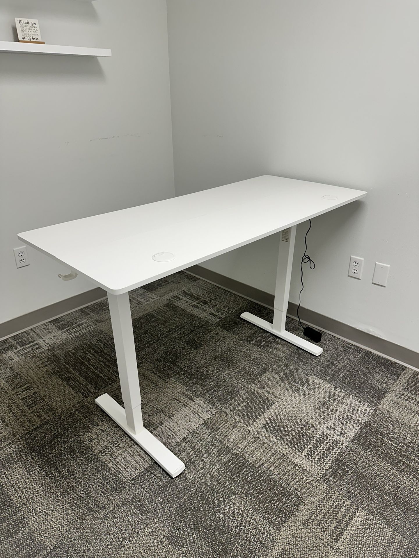 Electric Standing Desk, Adjustable Height. Home Office Table
