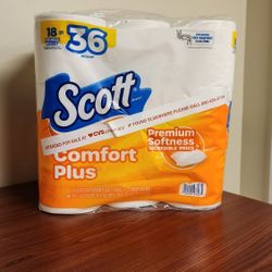Scott ComfortPlus Toilet Paper – 18 Double Rolls