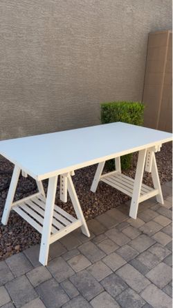 White ikea table