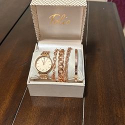 watch and bracelet set