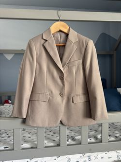 Kaki Lined Suit Jacket