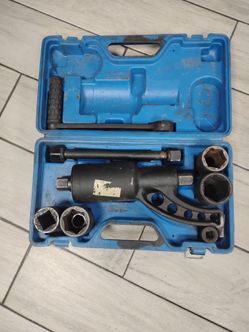 Heavy duty lug nut torque multiplier wrench set w/ 1in driver