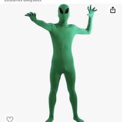 Brand New Alien Full Bodysuit Men Or Women Costume Halloween Party 