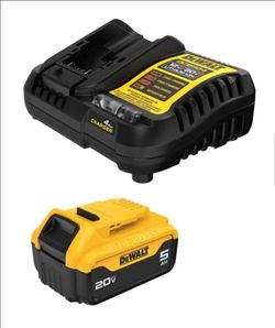 DeWalt DCB205C 5 AH battery and charger