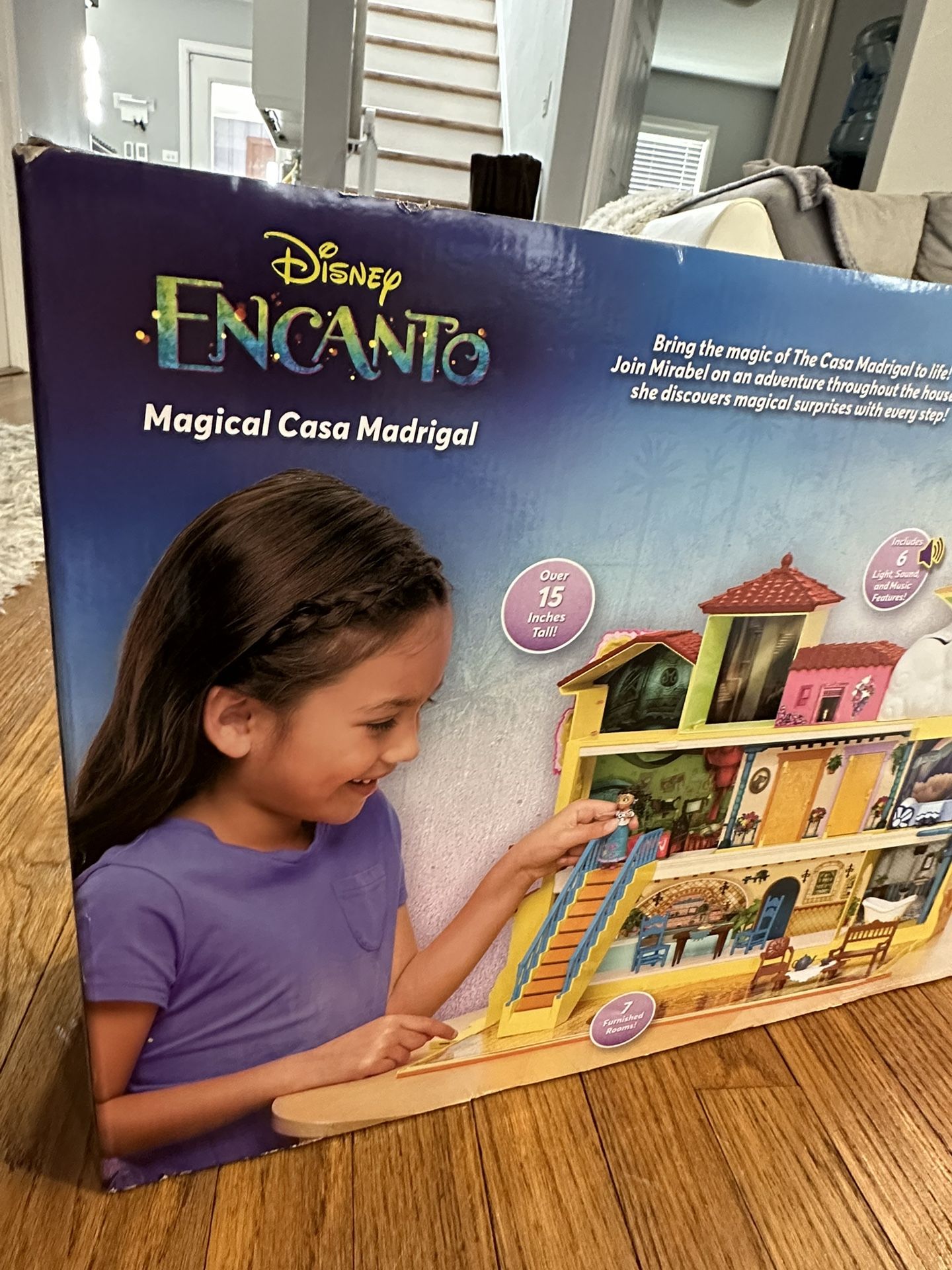  Disney Encanto Magical Madrigal House Playset with Mirabel Doll  & 14 Accessories - Features Lights, Sounds & Music! : Toys & Games