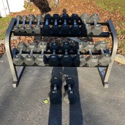 Ultimate Home Gym Upgrade! Professional Rubber Hex Dumbbells & Parabody Rack Set (5-50 lbs) 🔥
