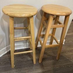 Wood high table chairs $20