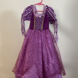 Repunzel Dress Up Dress And Crown