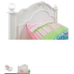 White Twin Bed With Mattress 