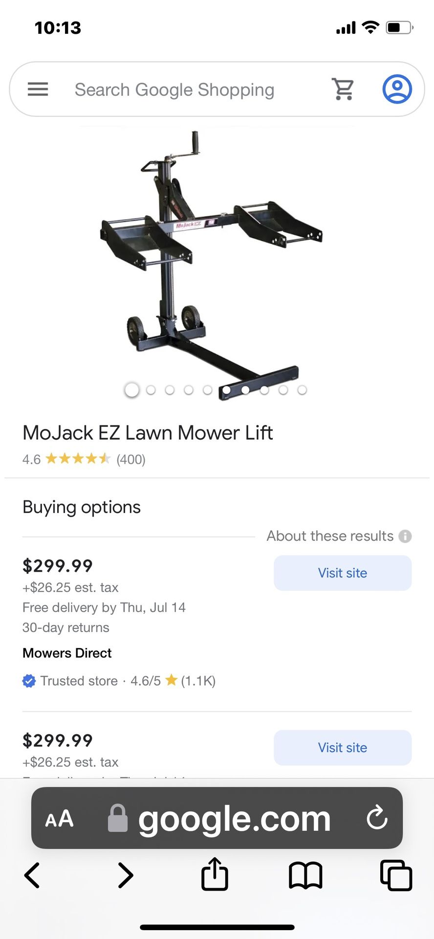 Mohawk Easy Lift Lawn Mower Lift