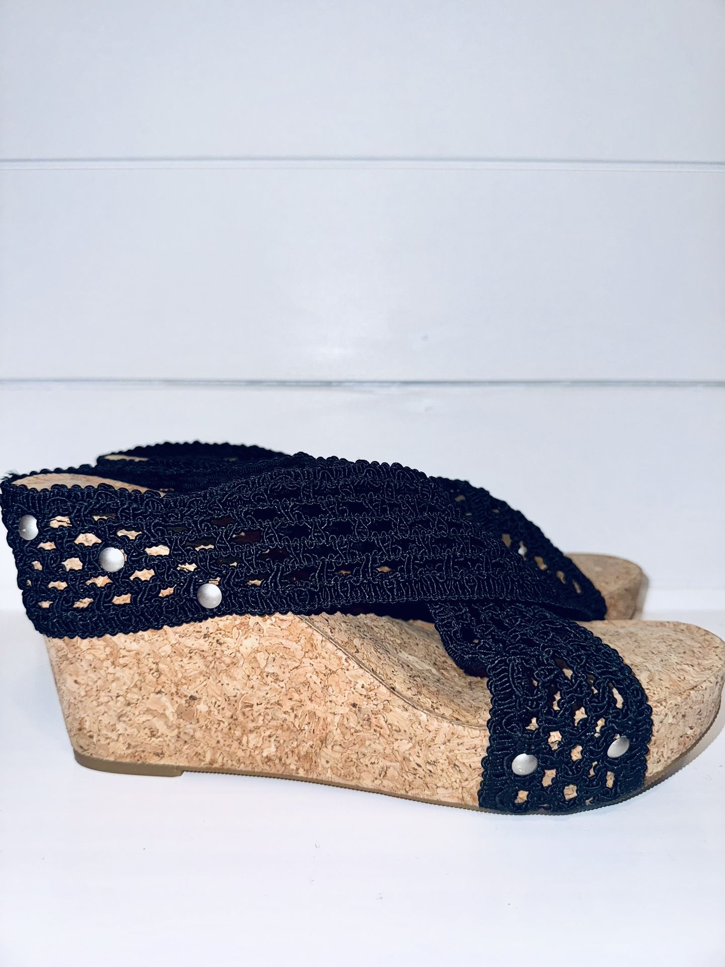 Lucky Brand Wedge Cork Shoes size 8