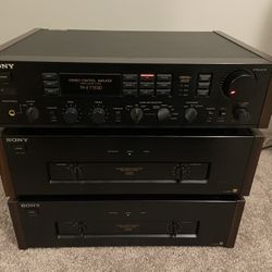 Sony TA-E77ESD Stereo and Two Sony 55ES Amplifiers Vintage!