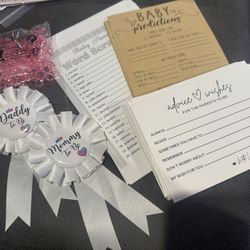 Baby Shower Pins and stuff 