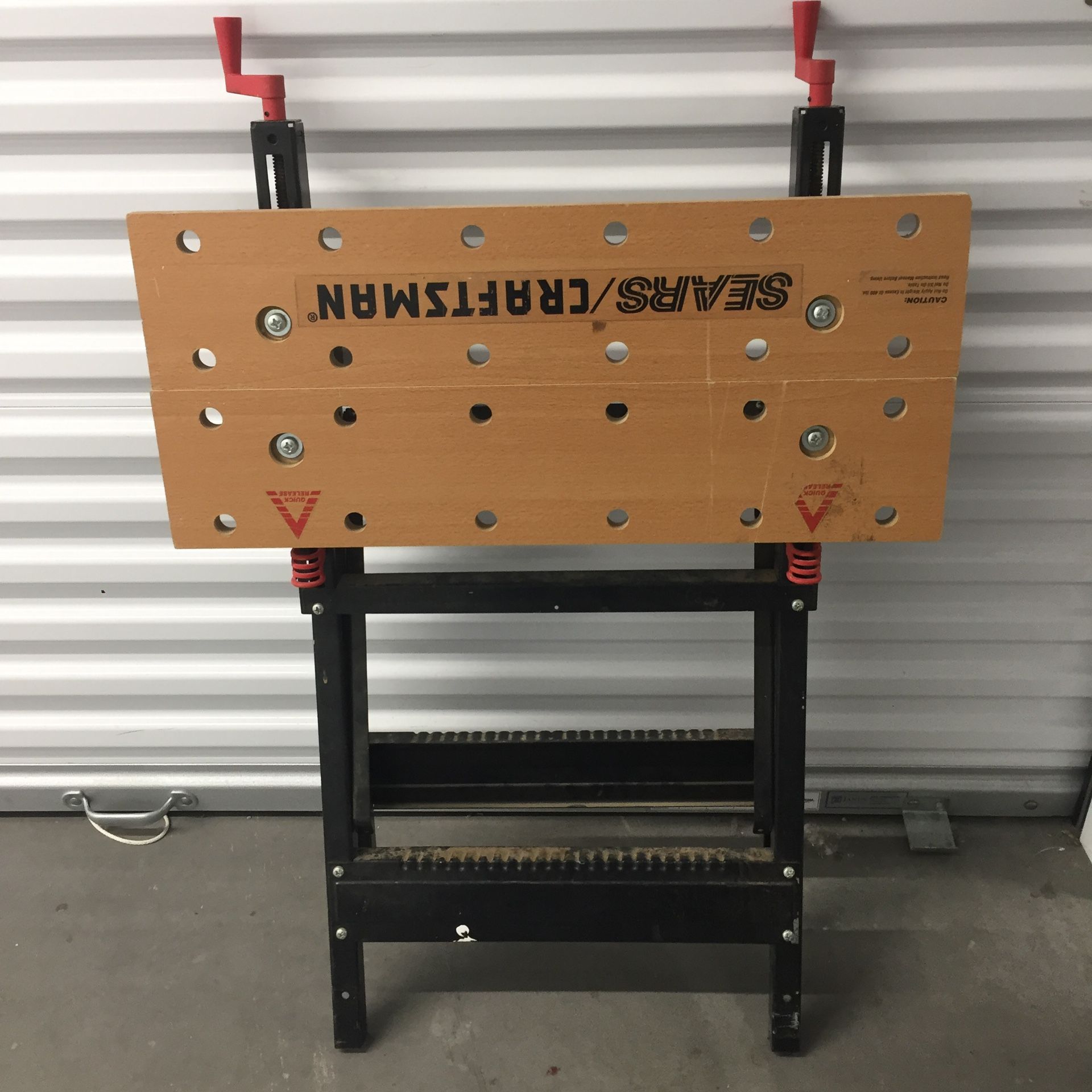 Craftsman Portable Folding Workbench W/clamps