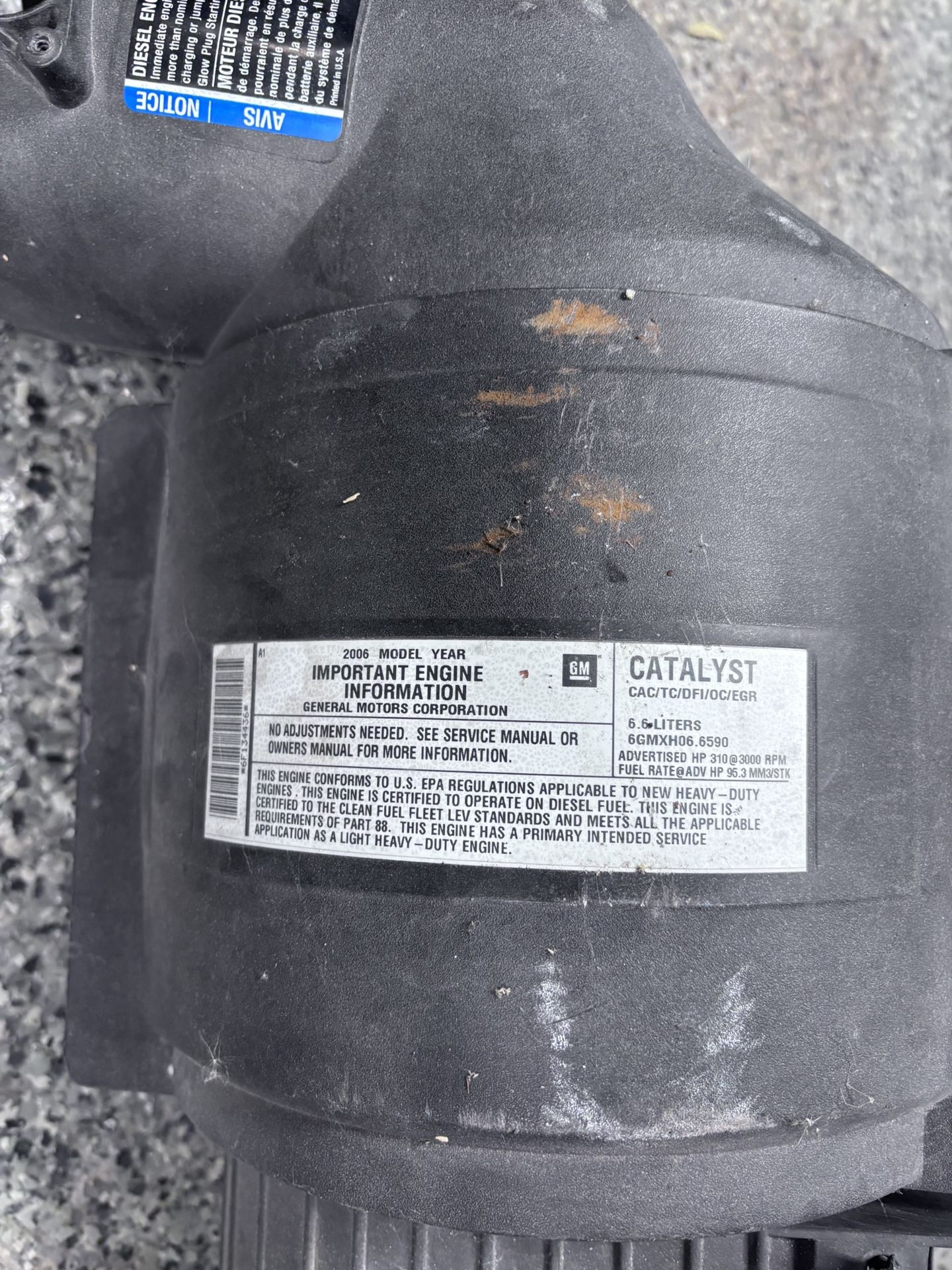 Air Cleaner With Filter Duramax