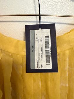 New with label Prada Chiffon Ombra Top Size 38 Cedro