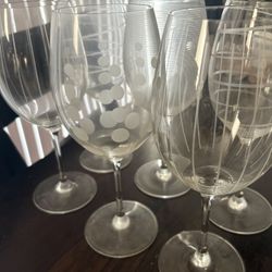 Set Of 6 Mikasa Wine Glasses