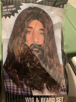 Halloween Wig And Beard 