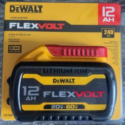 DEWALT FLEXVOLT 12Ah Lithium-Ion Battery DCB612 20V/60V Yellow “Red Top” TODAY ONLY SALE $150!!!