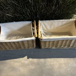 Fabric Lined Baskets 