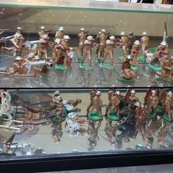 Collectible Barclay Boys set in glass box