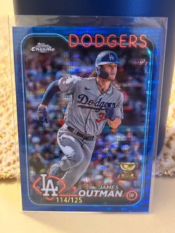 2024 Topps Chrome - James Outman #68 Blue Sonar Refractor /125