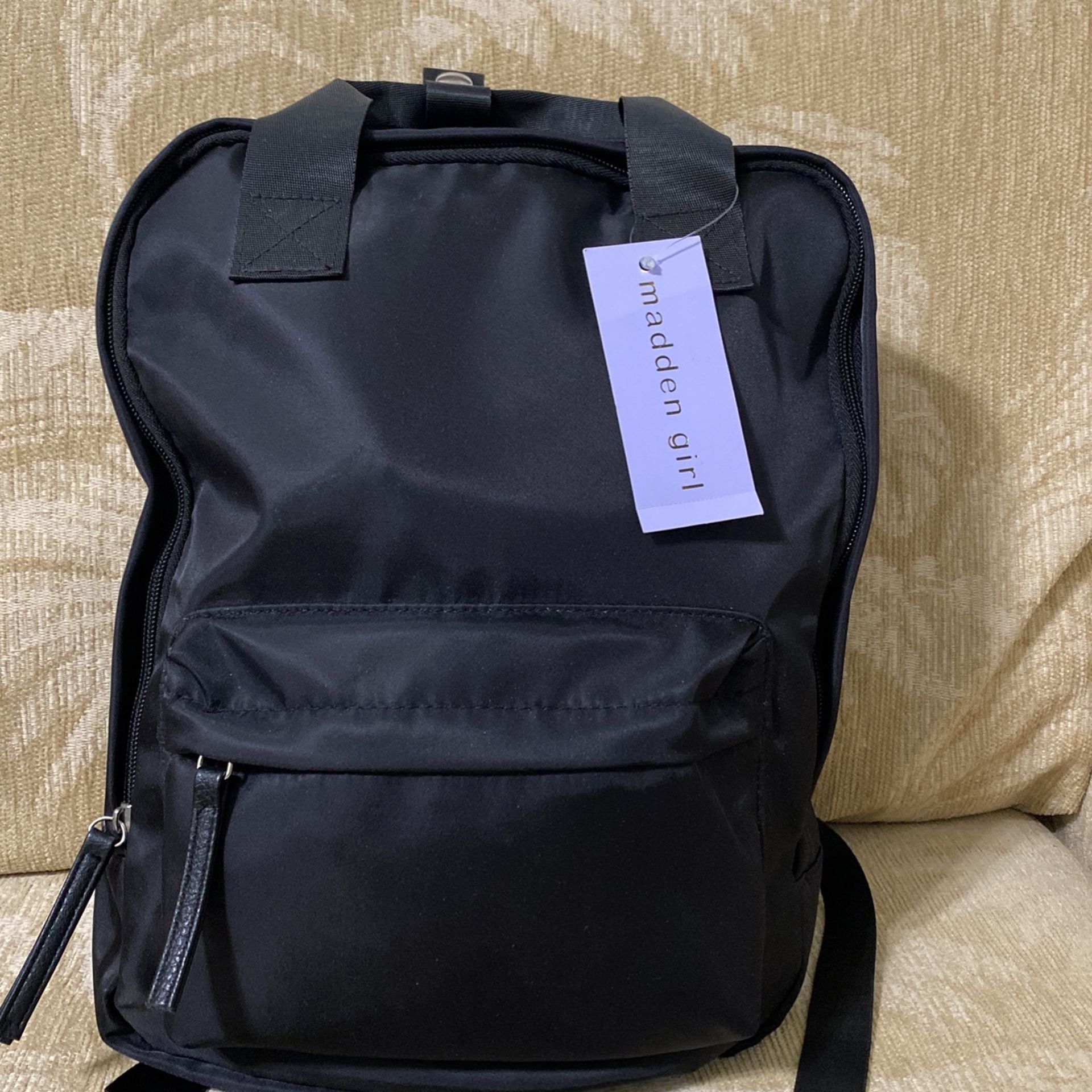 Brand New Madden Girl Black Backpack.
